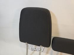 2019-2023 GMC Sierra Silverado Crew Cab Rear Seat Head Rest Cloth Charc Set of 3