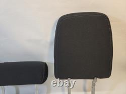 2019-2023 GMC Sierra Silverado Crew Cab Rear Seat Head Rest Cloth Charc Set of 3