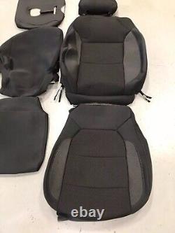 2019 -2023 Silverado / Sierra Crew Cab OEM Replacement Black Seat Cloth