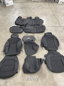2019-23 CHEVROLET SILVERADO GMC SIERRA CREW CAB OEM ORIGINAL BLACK seat covers