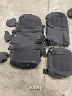 2019-23 CHEVROLET SILVERADO GMC SIERRA CREW CAB OEM ORIGINAL BLACK seat covers