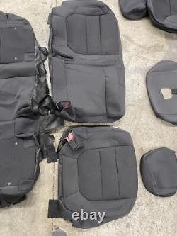 2019-23 CHEVROLET SILVERADO GMC SIERRA CREW CAB OEM ORIGINAL BLACK seat covers