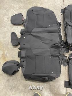 2019-23 CHEVROLET SILVERADO GMC SIERRA CREW CAB OEM ORIGINAL BLACK seat covers
