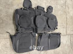 2019-23 CHEVROLET SILVERADO GMC SIERRA CREW OEM original BLACK seat covers