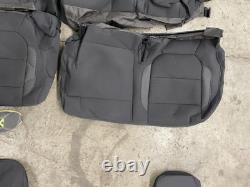 2019-23 CHEVROLET SILVERADO GMC SIERRA CREW OEM original BLACK seat covers
