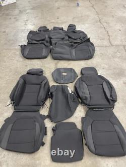 2019-23 CHEVROLET SILVERADO GMC SIERRA CREW OEM replacement BLACK seat covers