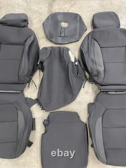2019-23 CHEVROLET SILVERADO GMC SIERRA CREW OEM replacement BLACK seat covers
