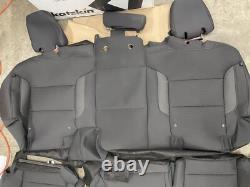 2019-23 CHEVROLET SILVERADO GMC SIERRA CREW OEM replacement BLACK seat covers