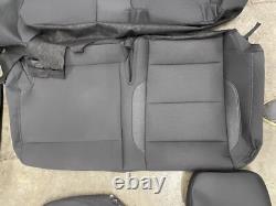 2019-23 CHEVROLET SILVERADO GMC SIERRA CREW OEM replacement BLACK seat covers