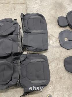 2019-23 CHEVROLET SILVERADO GMC SIERRA CREW OEM replacement BLACK seat covers