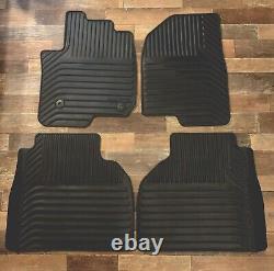 2019-24 Sierra Silverado Crew Cab Set of 4 OEM GM Black Floor Mats All Weather