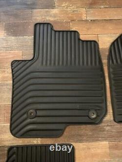 2019-24 Sierra Silverado Crew Cab Set of 4 OEM GM Black Floor Mats All Weather