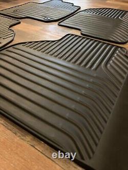 2019-24 Sierra Silverado Crew Cab Set of 4 OEM GM Black Floor Mats All Weather