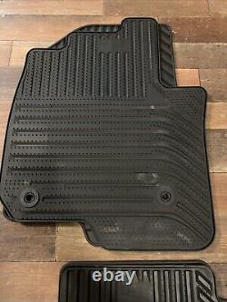 2019-24 Sierra Silverado Crew Cab Set of 4 OEM GM Black Floor Mats All Weather