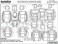 2020 Chevy Silverado Sierra Crew Katzkin leather seat cover set Rear storage