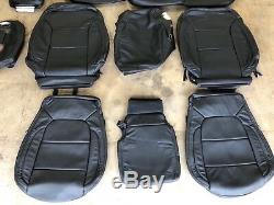 2020 Chevy Silverado Sierra Crew Katzkin leather seat cover set Rear storage
