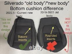 2022.5-2024 Silverado / Sierra Crew Cab OEM Replacement Black Seat Cloth