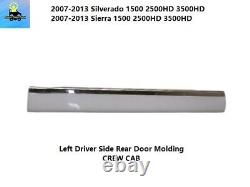 22760308 07 to 13 Silverado Sierra 2500HD 3500HD Crew Cab Rear Left Door Molding
