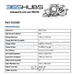 2 Front Wheel Bearing Hub for Chevy Silverado 1500 LD & GMC Sierra 1500 Limited