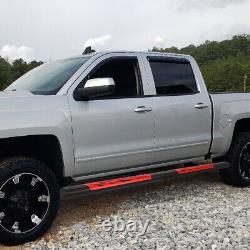 2pcs 5.5od Flat Step Bar Running Board For 2019-2021 Silverado Sierra Crew Cab