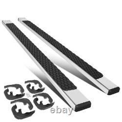 2pcs 5 Ss Step Nerf Bar Running Boards For 2019-2021 Silverado Sierra Crew Cab