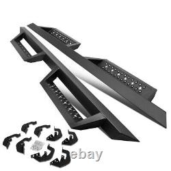 2pcs Running Board Side Step Nerf Bar For 2007-2019 Silverado Sierra Crew Cab