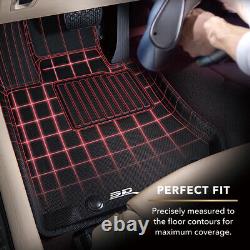 3D MAXpider All-Weather KAGU Series Floor Mats For 07-13 Silverado Sierra Crew