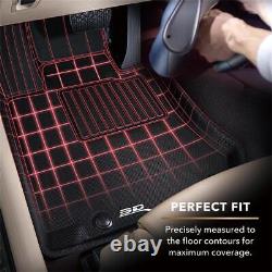 3D MAXpider Floor Mat Set Fits GMC SIERRA 1500 CREW CAB/CHEVROLET SILVERADO 1500