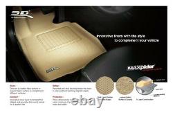 3D MAXpider Kagu 2nd Row Black Floor Liner for 14-19 Silverado/Sierra Crew Cab