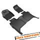 3d Maxpider Kagu Black Floor Mats For 2019-2021 Silverado/sierra 1500 Crew Cab