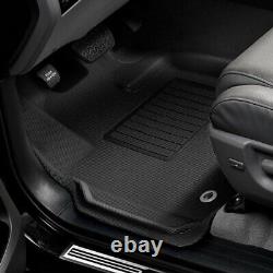 3D MAXpider Kagu Black Floor Mats for 2019-2021 Silverado/Sierra 1500 Crew Cab