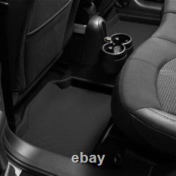 3D MAXpider Kagu Black Floor Mats for 2019-2021 Silverado/Sierra 1500 Crew Cab