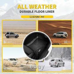 3W Floor Mats For Chevrolet Silverado GMC Sierra 1500 2500 Crew Cab 2019-2024