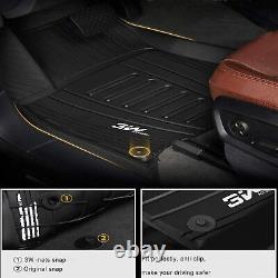 3W Floor Mats For Chevrolet Silverado GMC Sierra 1500 2500 Crew Cab 2019-2024
