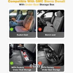 3W Floor Mats For Chevy Silverado/GMC Sierra Crew Cab 2019-2024 Weather Liner