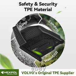 3W Floor Mats For Chevy Silverado/GMC Sierra Crew Cab 2019-2024 Weather Liner