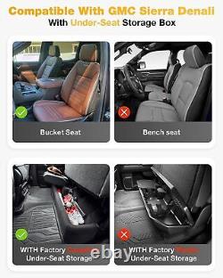 3W Floor Mats Liner for 2019-2025 Silverado / Sierra 1500 2500 3500 Crew Cab TPE