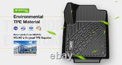 3W Floor Mats for 2019-2023 Denali Crew Cab Chevrolet Silverado 1500 /GMC Sierra