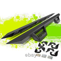 3 Powdercoated Step Nerf Bar Running Boards for Silverado Sierra Crew Cab 07-19