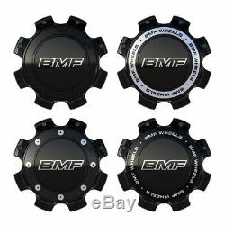 (4) 20X10 BMF Black & Milled Roulette Wheels 8x180 For Chevy/GMC 2500HD 3500HD