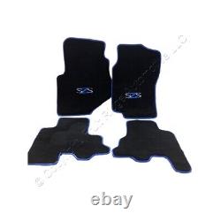 4-Piece Complete Set Blue SZS Floor Mats for 2007 Silverado Sierra Crew Cab