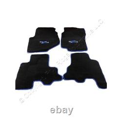 4-Piece Complete Set Blue SZS Floor Mats for 2007 Silverado Sierra Crew Cab