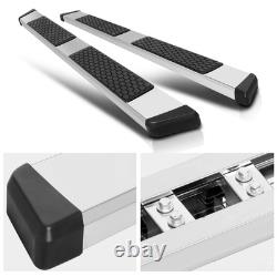 5.5 SS Flat Running Board Side Step Bar for 19-24 Silverado Sierra Crew Cab