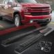 5 Black Ss Running Board Side Step Nerf Bar For 19-24 Silverado Sierra Crew Cab