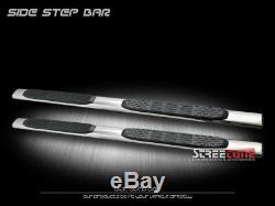 5 Chrome Stainless Side Step Bars Running Board 07-18 Silverado/Sierra Crew Cab