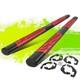 5 Flat Side Step Nerf Bar Running Boards For Silverado Sierra Crew Cab 07-19