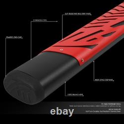 5 Flat Side Step Nerf Bar Running Boards for Silverado Sierra Crew Cab 07-19