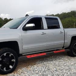 5 Flat Side Step Nerf Bar Running Boards for Silverado Sierra Crew Cab 07-19