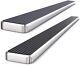5 Running Board Side Steps Bars Silver For 19-25 Silverado Sierra 1500 Crew Cab