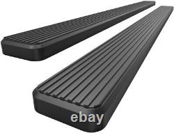 5 Running Boards Side Steps Black For 01-13 Chevy Silverado GMC Sierra Crew Cab